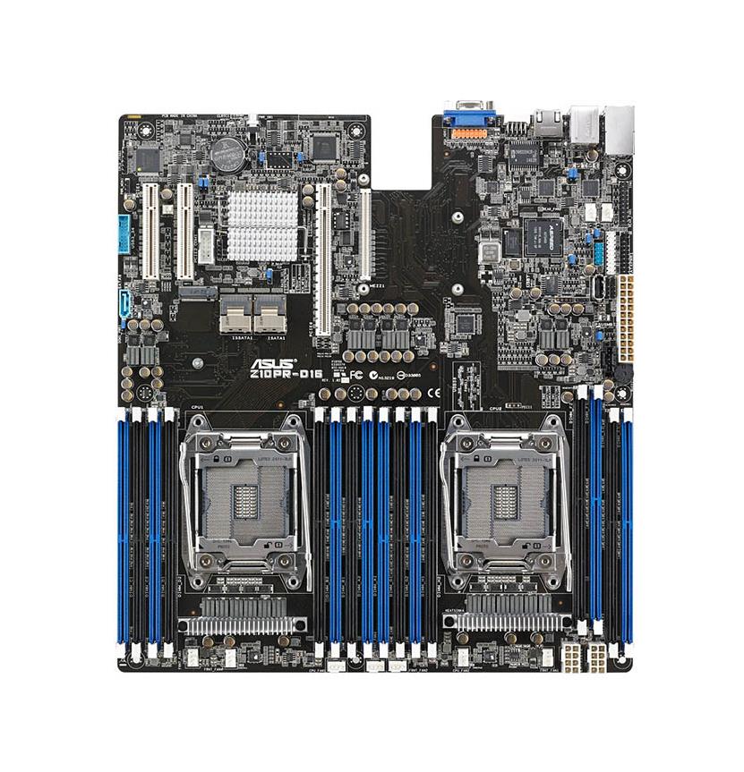 90SB03V0-M0UAY0 ASUS Z10PR-D16 Dual Socket LGA 2011-3 Intel C612 Chipset Xeon E5-2600 v4/ E5-2600 v3 Processors Support DDR4 16x DIMM 9x SATA3 6.0Gb/s EEB Server Motherboard (Refurbished)