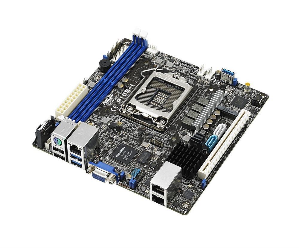 90SB05E0-M0UAY0 ASUS P10S-I Socket LGA 1151 Intel C232 Chipset Xeon E3-1200 v6/ E3-1200 v5/ Core i3 / Pentium / Celeron Processors Support DDR4 2x DIMM 6x SATA3 6.0Gb/s Mini ITX Server Motherboard (Refurbished)