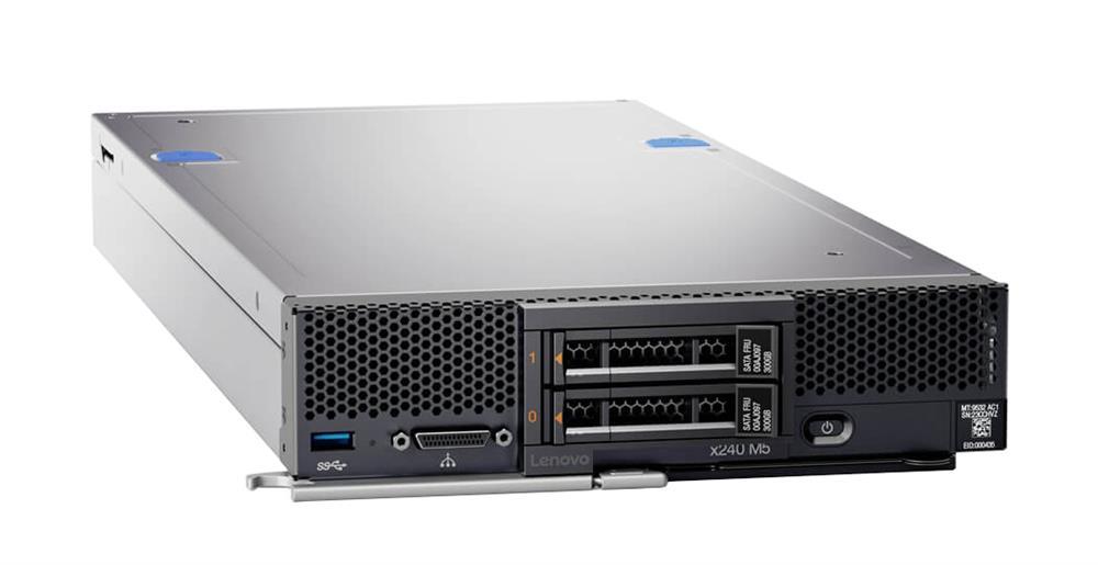 9532E4U Lenovo Flex System x240 M5 Blade Server 2 x Intel Xeon E5-2670 v3 Dodeca-core (12 Core) 2.30 GHz 128GB Installed DDR4 SDRAM 12Gb/s SAS, Serial ATA Controller 0, 1, 1E RAID Levels 2 Processor Support 10 Gigabit Ethernet Matrox G200eR2 16 MB Graphic Card (Refurbished)