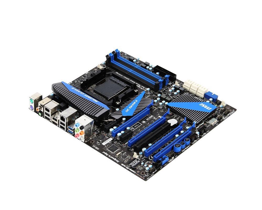 990FXA-GD80-A1 MSI Socket AM3+ AMD 990FX/ SB950 Chipset AMD FX/ AMD Phenom II/ AMD Athlon II/ AMD Sempron 100 Series Processors Support DDR3 4x DIMM 6x SATA 6.0Gb/s ATX Motherboard (Refurbished)