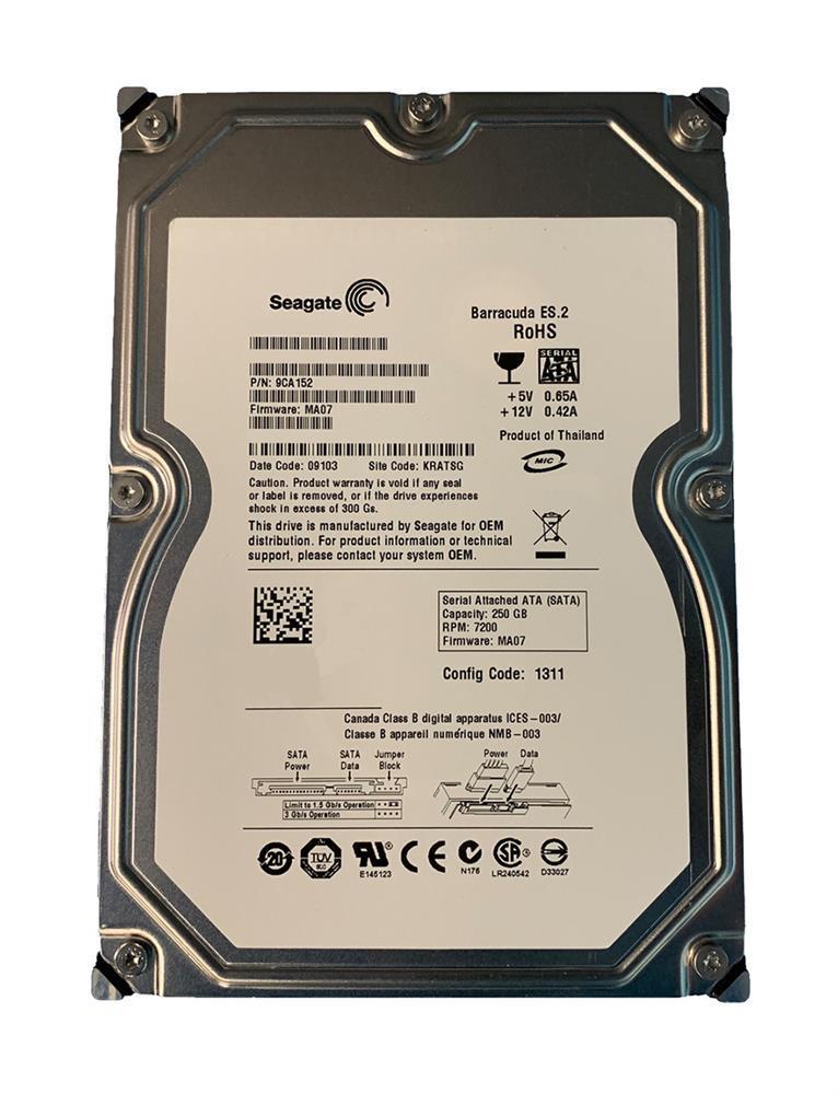 9CA152-053 Seagate Barracuda ES.2 250GB 7200RPM SATA 3Gbps 32MB Cache 3.5-inch Internal Hard Drive