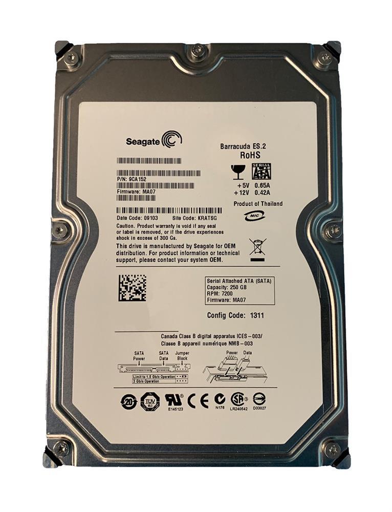 9CA152-511 Seagate Barracuda ES.2 250GB 7200RPM SATA 3Gbps 32MB Cache 3.5-inch Internal Hard Drive