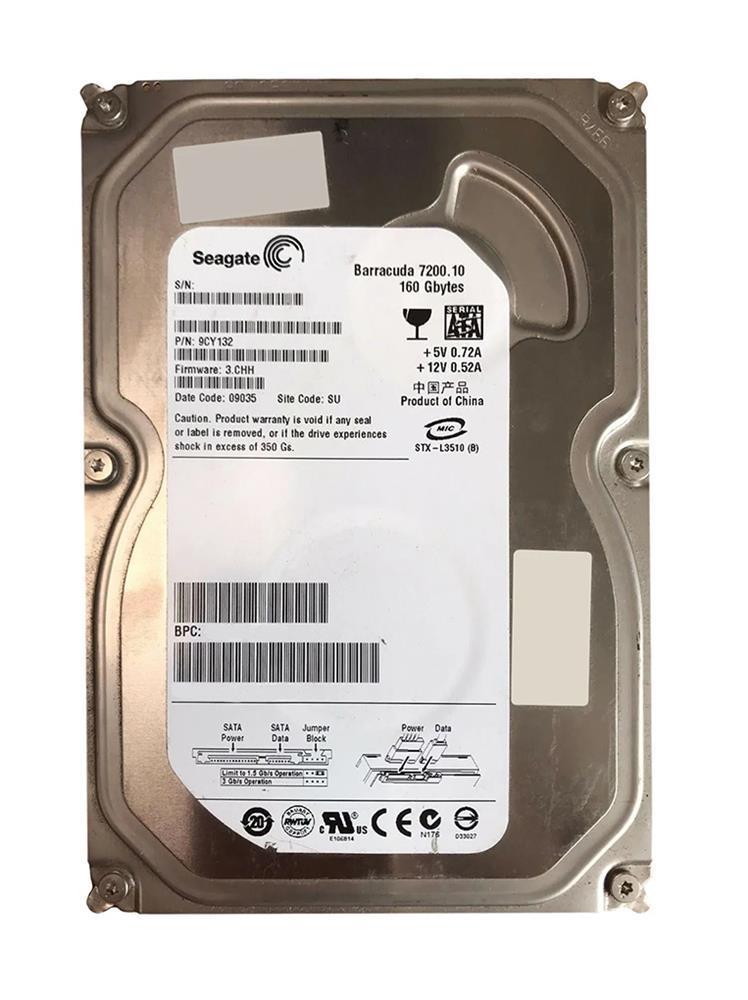 9CY132-783 Seagate Barracuda 7200.10 160GB 7200RPM SATA 3Gbps 8MB Cache 3.5-inch Internal Hard Drive