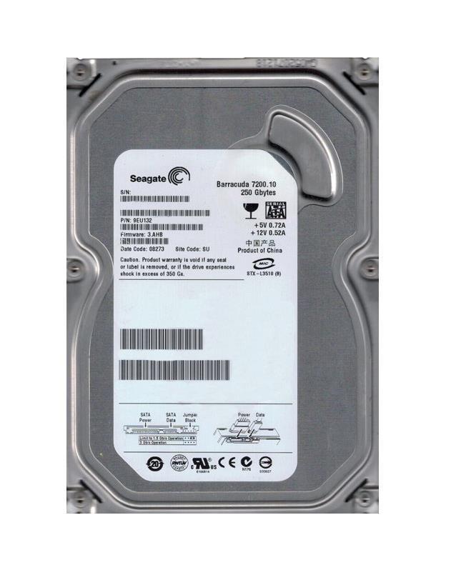 9EU132-034 Seagate Barracuda 7200.10 250GB 7200RPM SATA 3Gbps 8MB Cache 3.5-inch Internal Hard Drive