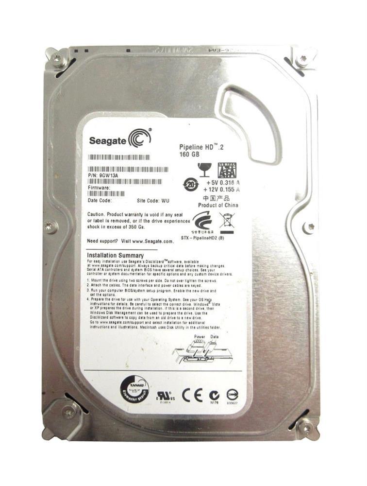 9GW13A-305 Seagate Pipeline HD.2 160GB 5900RPM SATA 3Gbps 8MB Cache 3.5-inch Internal Hard Drive