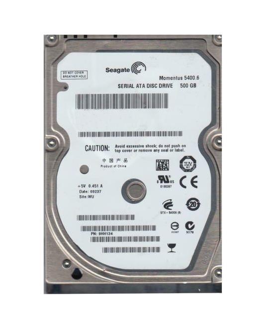 9HH134-021 Seagate Momentus 5400.6 500GB 5400RPM SATA 3Gbps 8MB Cache 2.5-inch Internal Hard Drive