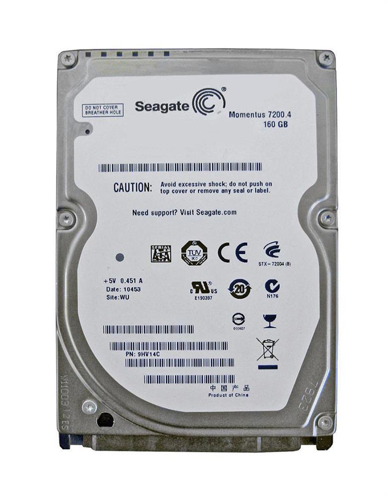 9HV14C-037 Seagate Momentus 7200.4 160GB 7200RPM SATA 3Gbps 16MB Cache 2.5-inch Internal Hard Drive