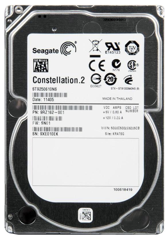9RZ162-001 Seagate Constellation.2 250GB 7200RPM SATA 6Gbps 64MB Cache 2.5-inch Internal Hard Drive