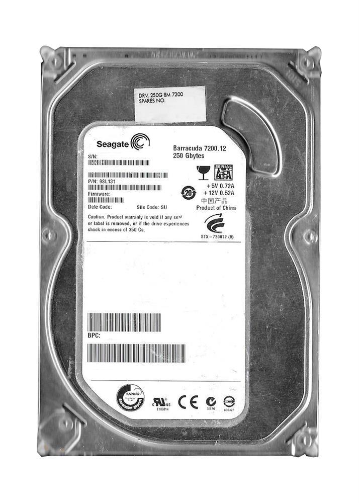 9SL131-036 Seagate Barracuda 7200.12 250GB 7200RPM SATA 3Gbps 8MB Cache 3.5-inch Internal Hard Drive