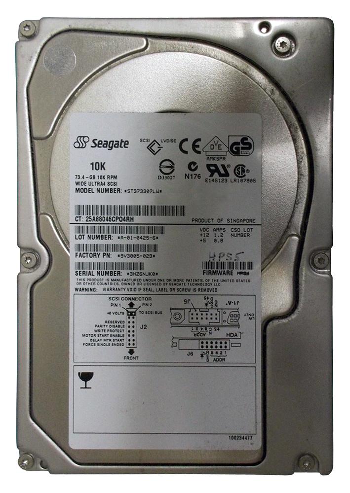 9V3005-029 Seagate Cheetah 10K.6 73.4GB 10000RPM Ultra-320 SCSI 68-Pin 8MB Cache 3.5-inch Internal Hard Drive