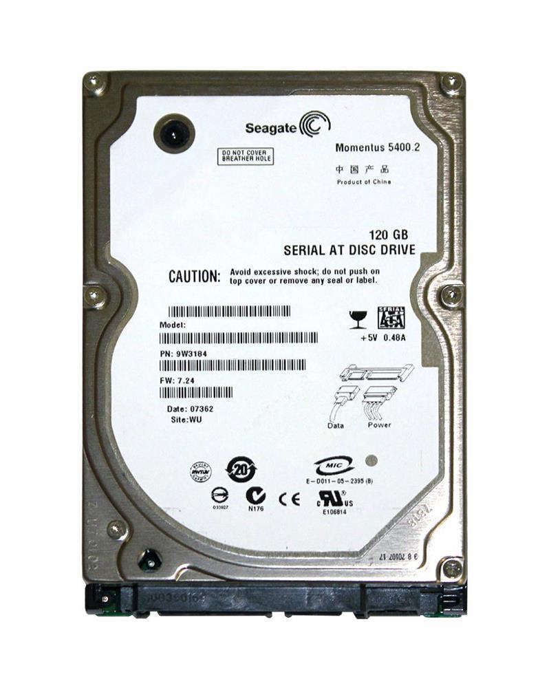 9W3184-041 Seagate Momentus 5400.2 120GB 5400RPM SATA 1.5Gbps 8MB Cache 2.5-inch Internal Hard Drive