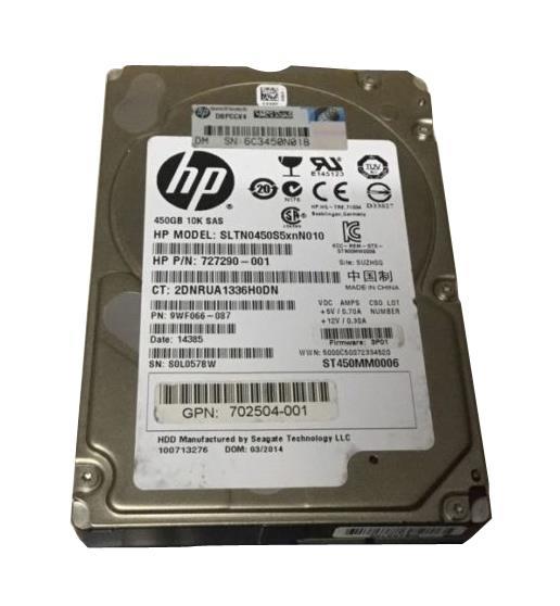 9WF066-087 HP 450GB 10000RPM SAS 6Gbps 2.5-inch Internal Hard Drive
