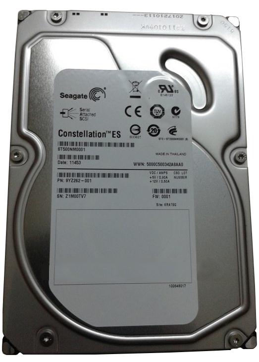9YZ262-001 Seagate Constellation ES 500GB 7200RPM SAS 6Gbps 64MB Cache 3.5-inch Internal Hard Drive