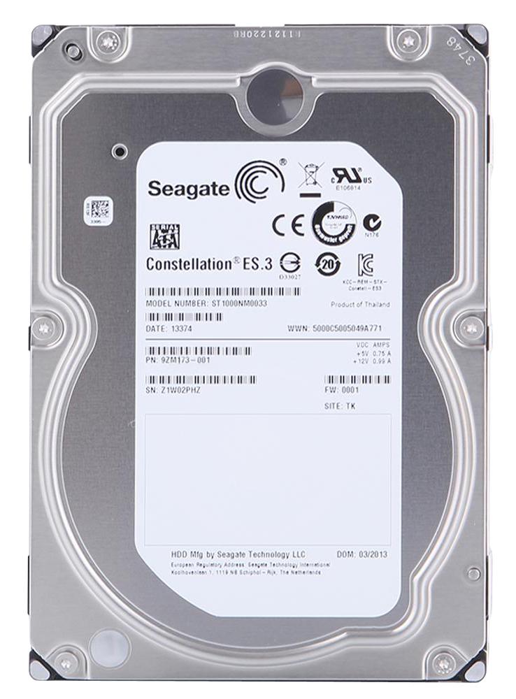 9ZM173-001 Seagate Constellation ES.3 1TB 7200RPM SATA 6Gbps 128MB Cache 3.5-inch Internal Hard Drive