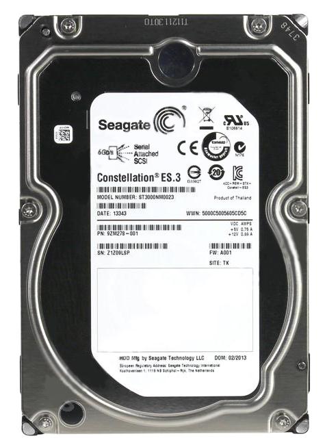 9ZM278-001 Seagate Constellation ES.3 3TB 7200RPM SAS 6Gbps 128MB Cache 3.5-inch Internal Hard Drive