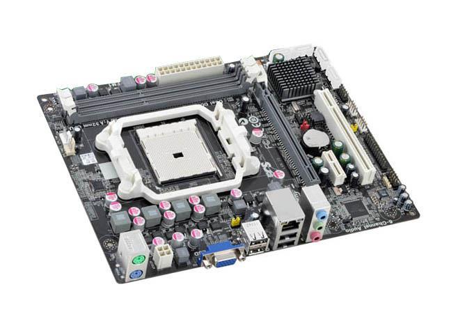 A55FM3 ECS Socket FM1 AMD A55 Chipset AMD A-Series/ AMD E-Series/ AMD Athlon Quad-Core/ Athlon Dual-Core/ AMD Sempron Dual-Core Processors Support DDR3 2x DIMM 4x SATA2 3.0Gb/s Micro-ATX Motherboard (Refurbished)