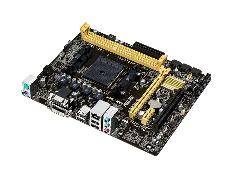 A58M-E ASUS Socket FM2+ AMD A58 Chipset AMD Athlon/ AMD A-Series Processors Support DDR3 2x DIMM 6x SATA 3.0Gb/s Micro-ATX Motherboard (Refurbished)
