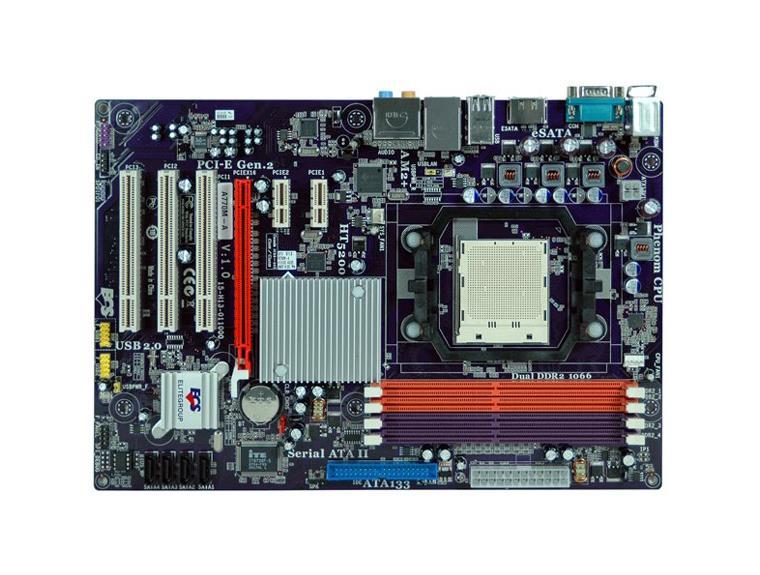 A770M-A ECS (RX780M-A) PC Motherboard + SATA Cable DDR2 SDRAM M/F P/N (Refurbished)
