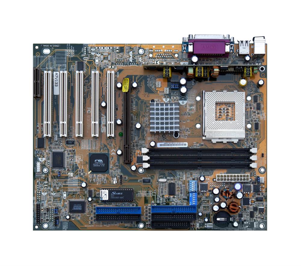 A7V133 ASUS VIA VT8363A Chipset AMD Athlon/ Athlon XP/ Duron Processors Support Socket 462 ATX Motherboard (Refurbished)