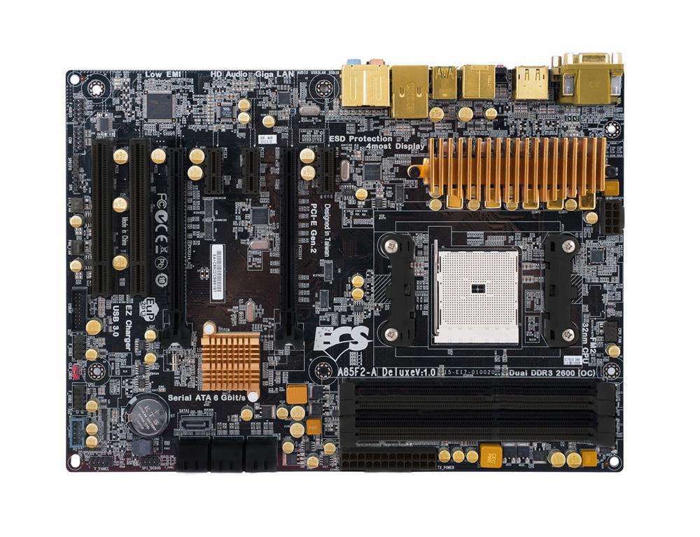 A85F2AGOLD ECS Socket Fm2 A85x Fch DDR3 SATA3&usb3.0 A&GBe Atx Motherboard (Refurbished)