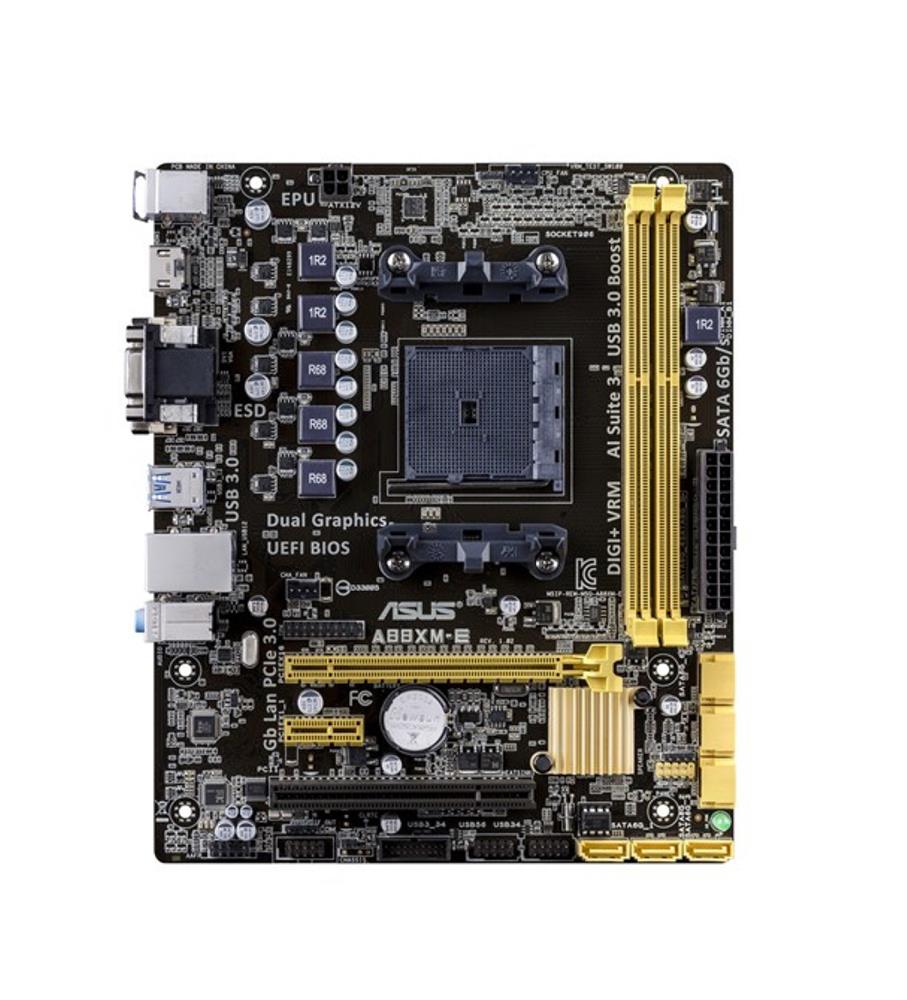 A88XME ASUS Socket FM2+ AMD A88X Chipset AMD Athlon/ A-Series Processors Support DDR3 2x DIMM 6x SATA 6.0Gb/s Micro-ATX Motherboard (Refurbished)