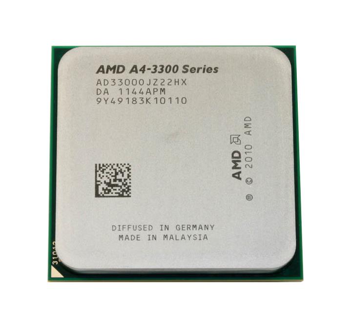 AD3300OJZ22HX AMD Athlon A4-3300 Dual-Core 2.50GHz 2x 512KB L2 Cache Socket FM1 Processor