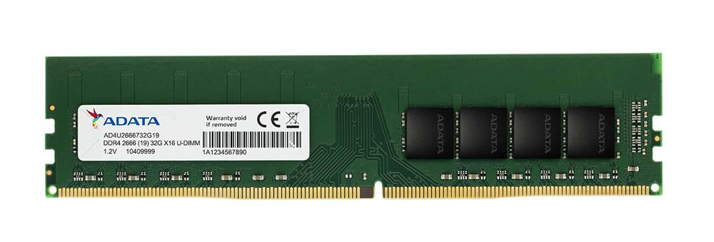AD4R2666732G19-B ADATA 32GB PC4-21300 DDR4-2666MHz Registered ECC CL19 288-Pin DIMM 1.2V Dual Rank Memory Module