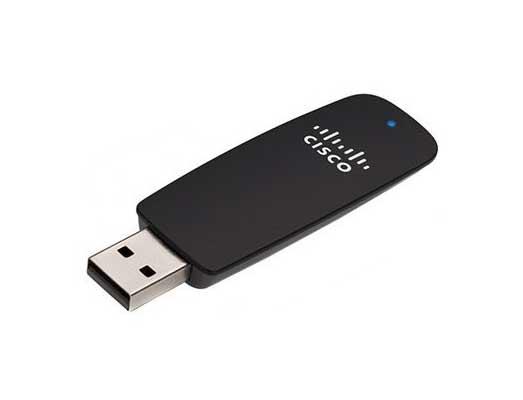 AE2500LA Linksys High Performance Dual-Band IEEE 802.11a/b/g/n USB 2.0 Up to 300Mbps Wireless-N Adapter (Refurbished)