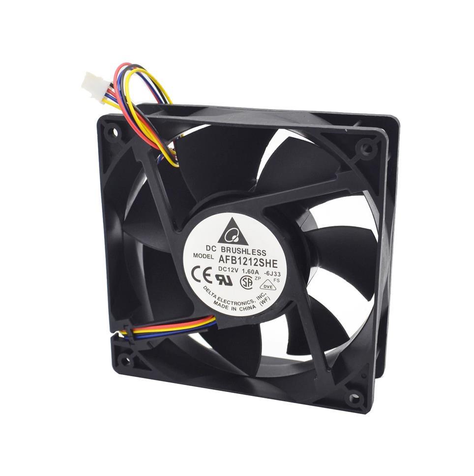 AFB1212SHE-S46T Delta 120x38mm 12V Dc 1.60A 3-Wire Fan