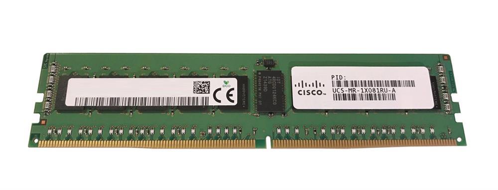 AIR-MR-1X081RU-A Cisco 8GB PC4-17000 DDR4-2133MHz Registered ECC CL15 288-Pin DIMM 1.2V Dual Rank Memory Module
