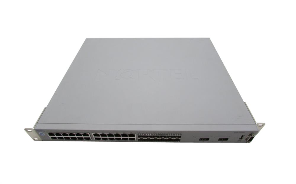 AL1001E07-E5 Nortel Ethernet Routing Switch 5530-24TFD Stackable Switch 24-Ports 10/100/1000BaseT Ports 12 shared SFP Ports 2 XFP 10 Gig Ports & 1.5 F (Refurbished)