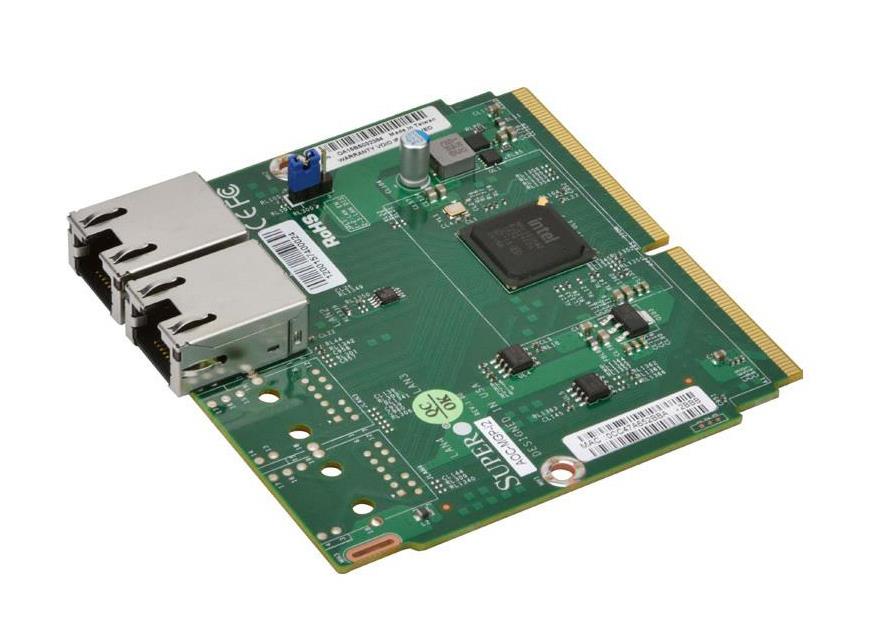AOC-MGP-I2 SuperMicro Dual-Ports RJ-45 Gigabit Ethernet I/O Networking Adapter