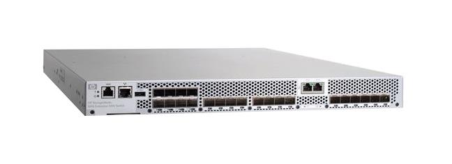 AP864A HP 1606 Fcip 22-Ports 8Gbps SFP+ Fibre Channel 10/100/1000 Base-T Rack-mountable 1U Gigabit Ethernet Switch (Refurbished)