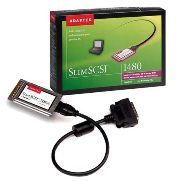 APA-1480A Adaptec 20Mbps SCSI Card PC Card Network Adapter