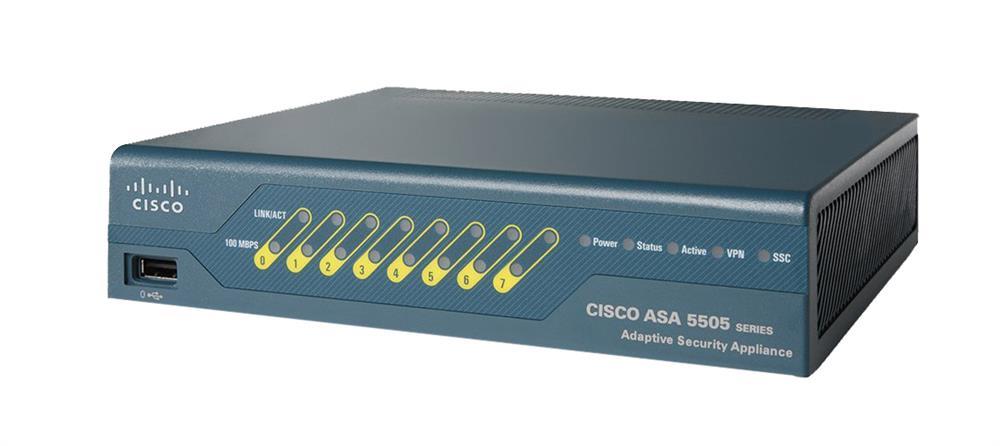 ASA5505-SEC-PL Cisco Asa 5505 Sec Firewall with Lic Ha Dmz Vlans + Conns Fact (Refurbished)