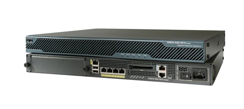 ASA5510-BUN-K9 Cisco ASA 5510 Appliance With Software 50 VPN Peers 3 FE 3DES/AES (Refurbished)