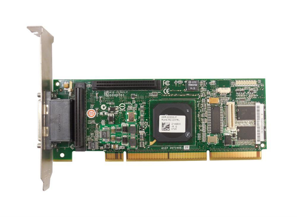 ASR2230SLP Adaptec PCI-X 2-ch SCSI-u320-lvd Raid Ctrl