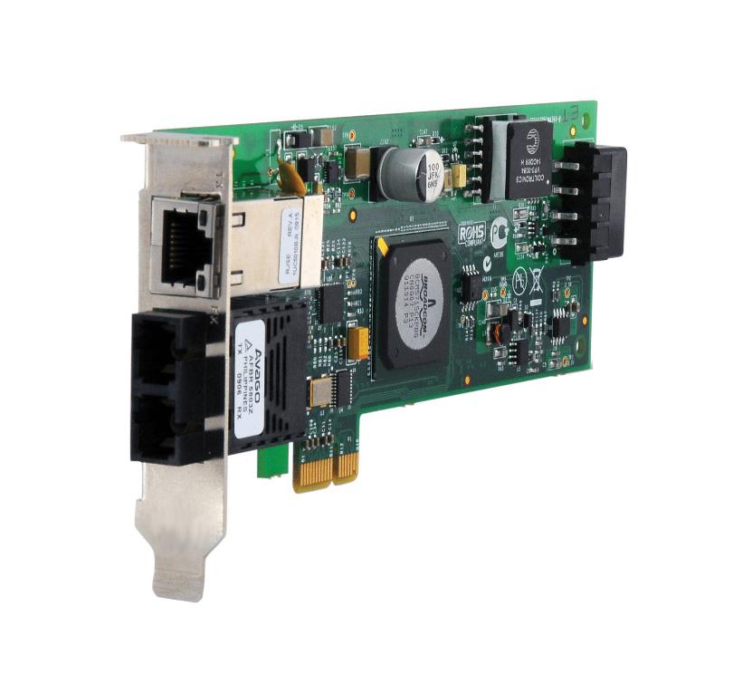 AT-2716POE/FXSC-001 Allied Telesis 100Mbps Fast Ethernet PCI Express Fiber Adapter Card SC Connector with 10/100/1000T POE