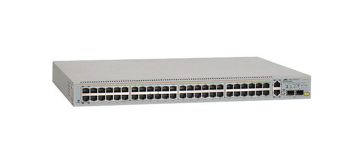 AT-FS750/48-MCDP2-10 Allied Telesis 48 port Fast Ethernet WebSmart Switch - 48 Ports - Manageable - Fast Ethernet - 10/100Base-TX - 2 Layer Supported - 2 SFP Slots - Power Supply - Twisted Pair - Rail-mountable, Desktop,  (Refurbished)