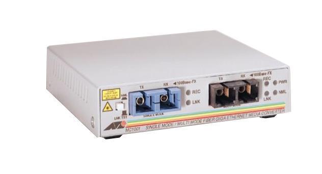 AT-MC1001SC-GS2-10 Allied Telesis AT-MC1000 2x SC Connector Single-mode Media Converter AT-MC1001SC/GS2-10