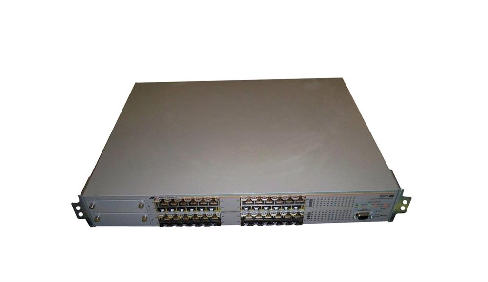 AT-RP48I Allied Telesis 10/100 T x 48-Ports managed layer 3 switch with RJ45 connectors + 2 expansion bays 990-11935-20 118032398 (Refurbished)