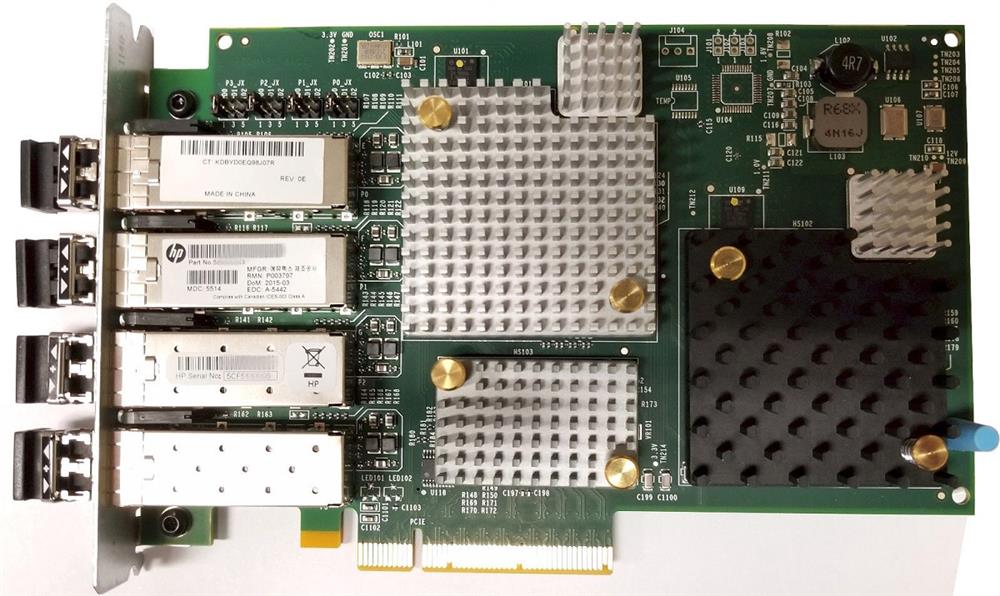 AT094A HP Dual-Ports SFP+ 8Gbps Fibre Channel PCI Express 2.0 x8 and Dual-Ports SFP+ 10Gbps Gigabit Ethernet Network Adapter