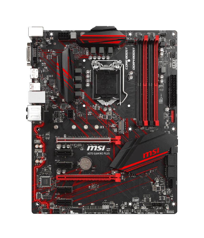 B360 GAMING PLUS MSI Socket LGA 1151 Intel B360 Chipset 8th Generation Core / Pentium G / Celeron Processors Support DDR4 4x DIMM 5x SATA 6.0Gb/s ATX Motherboard (Refurbished)
