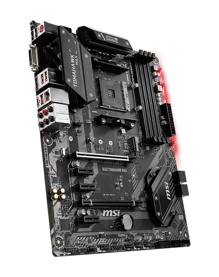 B450 TOMAHAWK MAX II MSI Socket AM4 AMD B450 Chipset AMD Ryzen Processors Support DDR4 4x DIMM SATA 6.0Gb/s ATX Motherboard (Refurbished)