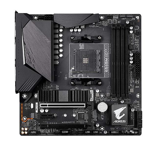 B550M AORUS PRO rev. 1.0 Gigabyte Socket AM4 AMD B550 Chipset AMD Ryzen 5000 Series/ Ryzen 5000 G-Series/ Ryzen 4000 G-Series And Ryzen 3000 Series Processors Support DDR4 4x DIMM 4x SATA 6.0Gb/s Micro-ATX Motherboard (Refurbished)