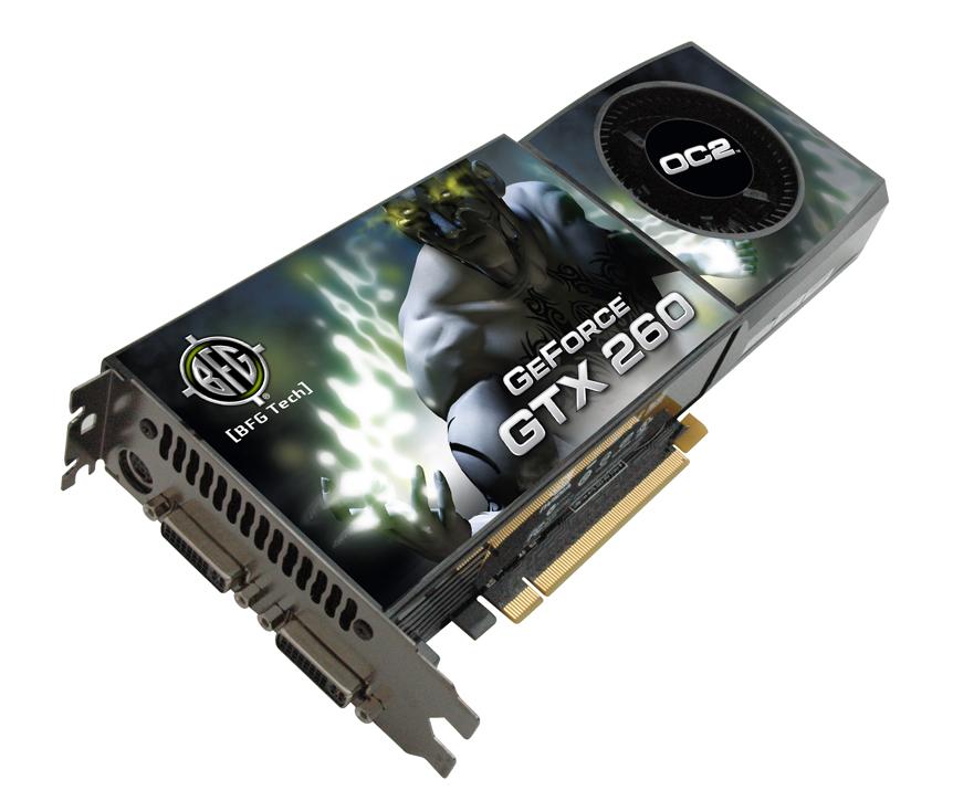 BFGEGTX260MC896OCXBE BFG GeForce GTX 260 Core 216 896MB 448-Bit GDDR3 PCI Express 2 x16 HDCP Ready SLI Supported Video Graphics Card