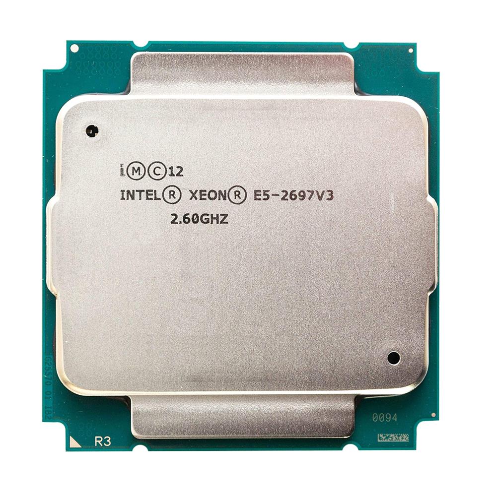 BX80644E52697V3 Intel Xeon E5-2697 v3 14 Core 2.60GHz 9.60GT/s QPI 35MB L3 Cache Socket FCLGA2011-3 Processor