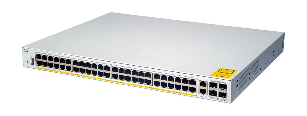 C1000-48P-4G-L Cisco Catalyst 1000 48-Ports Ge Poe 4x1g SFP (Refurbished)