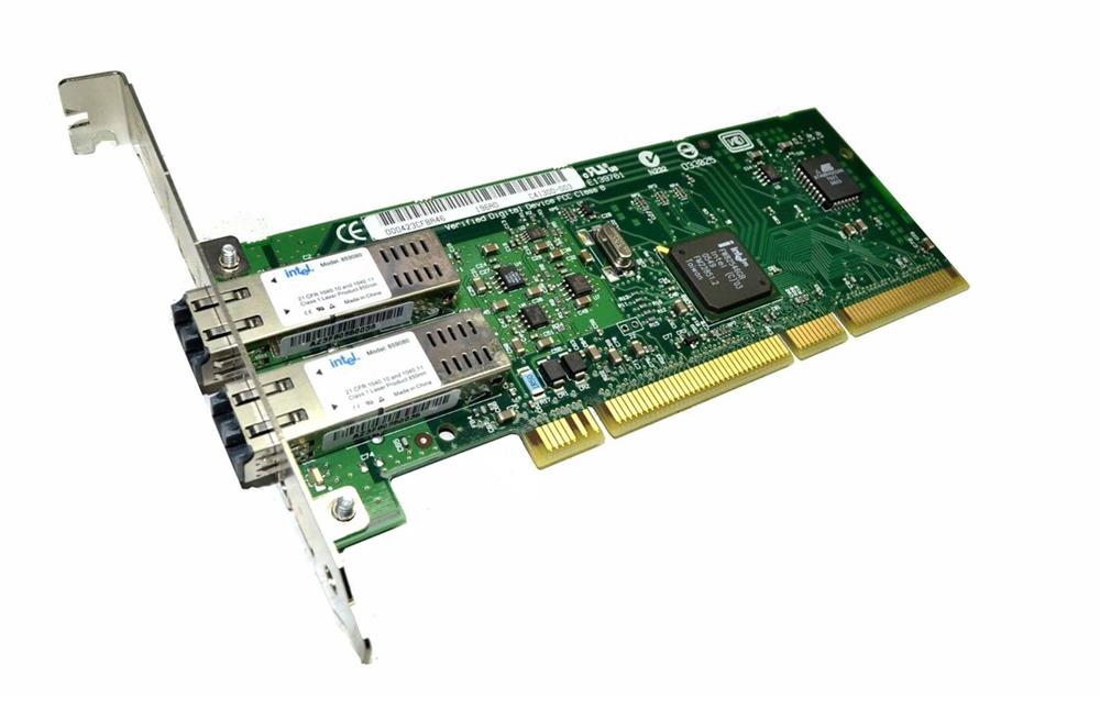 C41300-003 Intel PRO/1000 MF Dual-Ports LC 1Gbps 1000Base-SX Gigabit Ethernet PCI-X Server Network Adapter