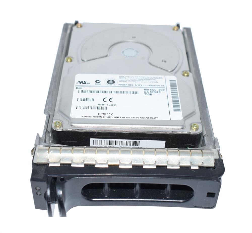 C4354 Dell 73GB 10000RPM Ultra-320 SCSI 80-Pin Hot Swap 8MB Cache 3.5-inch Internal Hard Drive with Tray